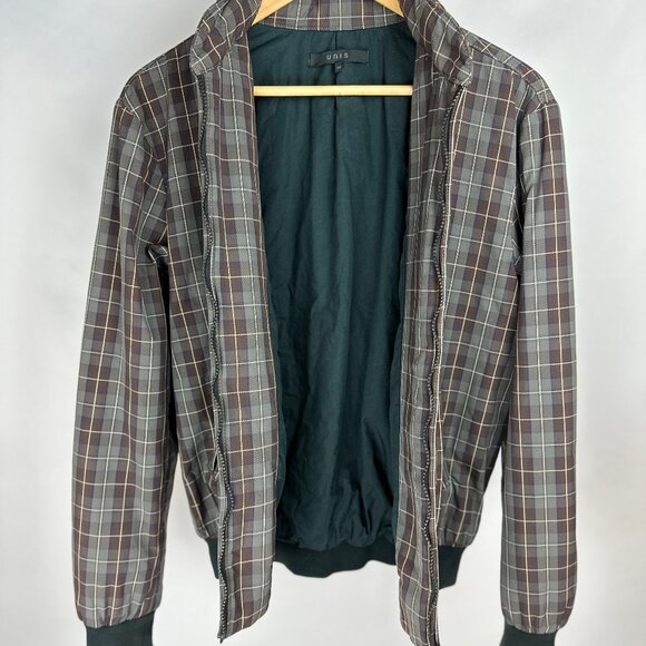 UNIS Italian Plaid Bomber Jacket, XS - Picture 3 of 9